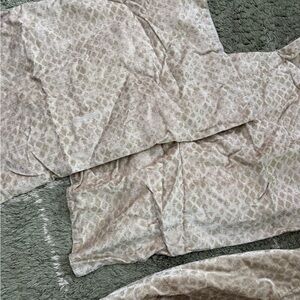 West Elm diamond velvet duvet king